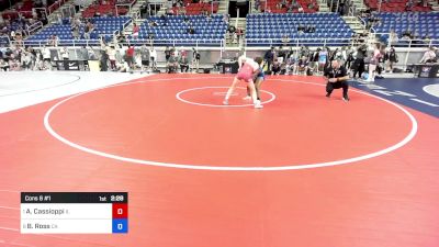 120 lbs Cons 8 #1 - Angelina Cassioppi, IL vs Brianna Ross, CA