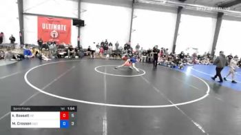 38 kg Semifinal - Keegan Bassett, M2 Magicians vs Mac Crosson, Sebolt Wrestling Academy