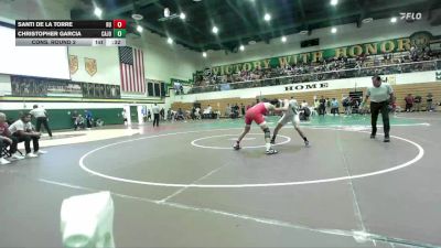 157 lbs Cons. Round 2 - Christopher Garcia, Cajon vs Santi De La Torre, Redondo Union