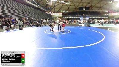 74 lbs 7th Place Match - Steven Renard, Sua Sponte Wrestling Club vs William Smithe, Washington