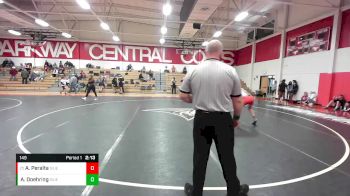 149 lbs Cons. Round 5 - Alec Peralta, Southern Illinois-Edwardsville vs Andrew Doehring, Southern Illinois-Edwardsville