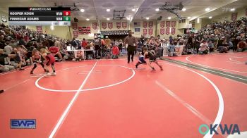 49 lbs Consi Of 8 #2 - Kooper Koon, Wyandotte Youth Wrestling vs Finnegan Adams, Miami