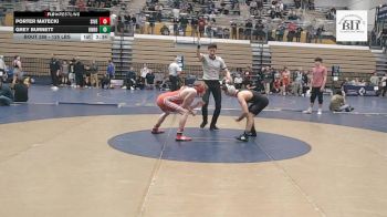 125 lbs Consi Of 8 #1 - Porter Matecki, Southern Illinois vs Grey Burnett, Unrostered - Perrysburg