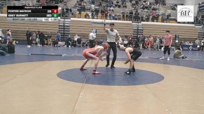 125 lbs Consi Of 8 #1 - Porter Matecki, Southern Illinois vs Grey Burnett, Unrostered - Perrysburg