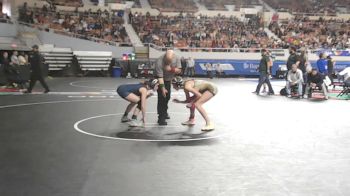 109-D2 Quarterfinal - Abigail Barfield, Yuma Catholic High School vs Kara Hooper, Round Valley High School