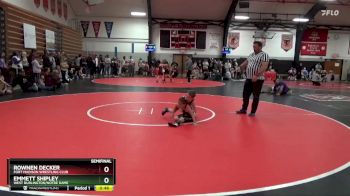 Bracket 12 lbs Semifinal - Rownen Decker, Fort Madison Wrestling Club vs Emmett Shipley, West Burlington/Notre Dame