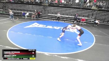 129 lbs Cons. Round 2 - Bennett Rich, Providence Hall vs Parker Peterson, Uintah Wrestling