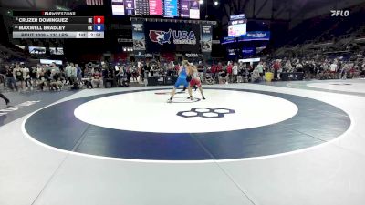 120 lbs Champ. Rd Of 16 - Cruzer Dominguez, NE vs Maxwell Bradley, OK