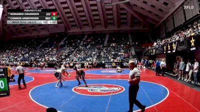 3A-215 lbs Quarterfinal - Connor Armstrong, White County vs Romando Craddock, Stephenson