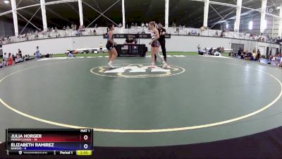 112 lbs Round 1 (8 Team) - Julia Horger, Pennsylvania vs Elizabeth Ramirez, Kansas
