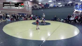 49 lbs Round 3 - Brinnleigh Wright, Mountain Man Wrestling Club vs Marleigh Perkins, Grace Wrestling Club