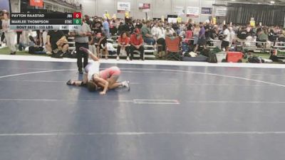 115 lbs Cons. Sub-rd Of 16 - Payton Raastad, Jackrabbit Wrestling Academy vs Marlee Thompson, BTWC