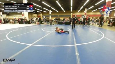 63 lbs 2nd Place - Cortney Pacely II, Rise Wrestling vs Justin Sanchez, Dead Shot Wrestling Club