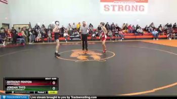 120 lbs Cons. Round 2 - Anthony Fenton, Williamsburg vs Jordan Thys, Benton Community