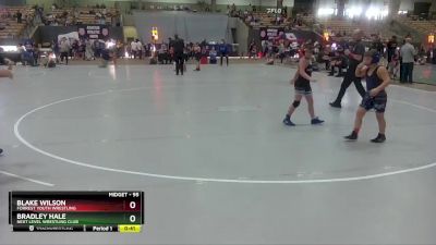 95 lbs Semifinal - Bradley Hale, Next Level Wrestling Club vs Blake Wilson, Forrest Youth Wrestling