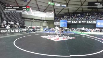 Boys 3A 157 lbs Cons. Semi - Yaroslav Bychkar, Sammamish vs Isaiah Ramirez, University