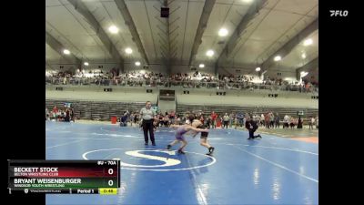 70A Cons. Round 1 - Bryant Weisenburger, Windsor Youth Wrestling vs Beckett Stock, Belton Wrestling Club