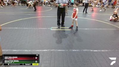 46 lbs Round 4 (6 Team) - Jax Hallihan, Ares Black vs Braxton Edgil, Ninja Killer