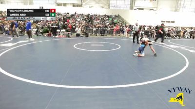56 lbs 5th Place Match - Ameen Abid, Greece Storm Wrestling vs Jackson LeBlanc, Central Wrestling Club