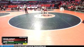 1A 170 lbs Cons. Round 2 - Derek Carlson, Coal City vs Michael Kopecky, Niles (Northridge Prep)