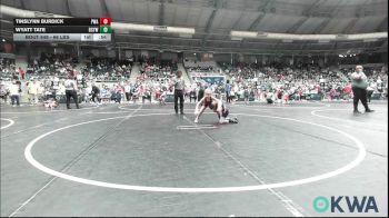 66 lbs Quarterfinal - Tinslynn Burdick, Perry Wrestling Academy vs Wyatt Tate, Bridge Creek Youth Wrestling