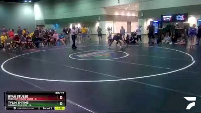 126 lbs Round 3 (6 Team) - Tylin Thrine, Indiana Prospects vs Ryan Stusse, Nebraska Hangin` Loose