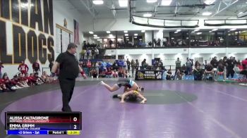 138 lbs 3rd Place Match - Alissa Caltagirone, Northern Michigan University vs Emma Grimm, North Central College