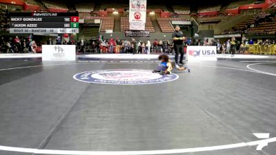 Intermediate Boys - 59 lbs Champ. Round 1 - Ricky Gonzalez, Turlock Wrestling Club vs Jaxon Azziz, Granite Wrestling Club