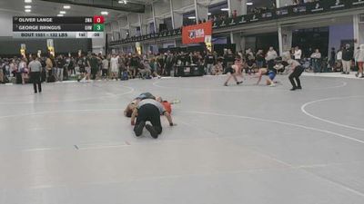 132 lbs Cons. Quarters - Oliver Lange, Sebolt Wrestling Academy vs George Bringus, Greater Heights Wrestling