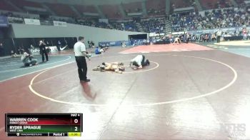 6A-120 lbs 5th Place Match - Warren Cook, Forest Grove vs Ryder Sprague, West Linn