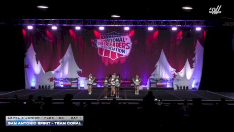 San Antonio Spirit - Team Coral [2025 L4 Junior - Flex - D2 Day 1] 2025 NCA Holiday Classic