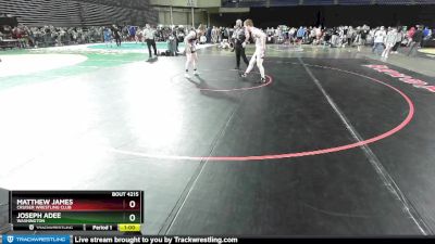 70 lbs Cons. Round 3 - Joseph Adee, Washington vs Matthew James, Cruiser Wrestling Club