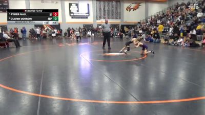 60 lbs Quarterfinal - Ryker Hall, DC Elite vs Oliver Dotson, Alburnett Mat Pack