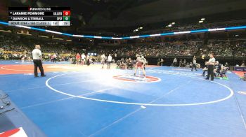 165 Class 1 lbs Cons. Round 2 - Laramie Fenimore, Gallatin vs Dawson Litterall, St. Pius X (Festus)