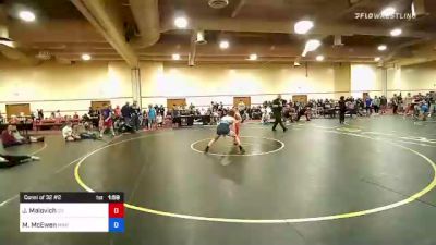 71 lbs Consi Of 32 #2 - Jonathan Malovich, Colorado vs Maverick McEwen ...