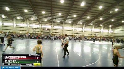 60 lbs Quarterfinal - Krayton McPherson, Delta Wrestling Club vs Ty Roundy, Davis Wrestling Club