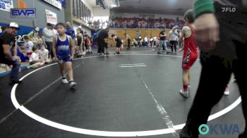 49 lbs Consi Of 8 #2 - Grayson Trace, Del City Little League vs Hunter Jackson, Noble Takedown Club