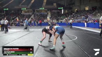 130 lbs Champ. Round 1 - Taytum Reed, Smoky Valley vs Brooklyn Foster, Halstead