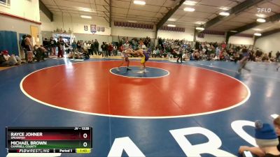 132B Quarterfinal - Michael Brown, Campbell County vs Rayce Johner, Spearfish