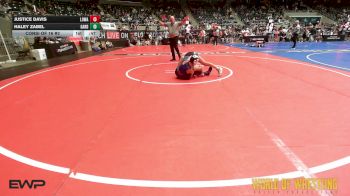 102 lbs Consi Of 16 #2 - Justice Davis, Lady Outlaw Wrestling Academy vs Haley Zabel, Garden City Wrestling Club