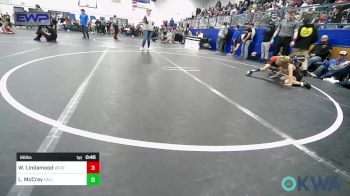 66 lbs Quarterfinal - Wrightt Lindamood, Weatherford Youth Wrestling vs Lincoln McCray, Carl Albert
