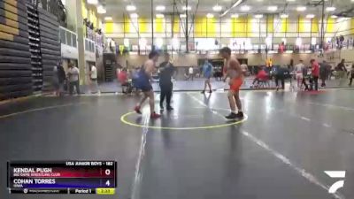 182 lbs Quarterfinal - Kendal Pugh, Big Game Wrestling Club vs Cohan Torres, Iowa