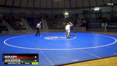 285 lbs Finals (2 Team) - James Bankston, Pratt Community College vs Jacob Acedo, Cowley College