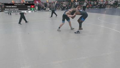 144 lbs Cons. Sub-semis - Te'Jon Beals, Beat The Streets Chicago vs Noah Kauffman, Moen Wrestling Academy