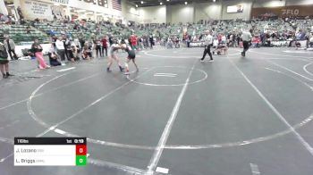 116 lbs Consi Of 4 - Janessa Lozano, 208 Spartans vs Lilly Briggs, Small Town Grims