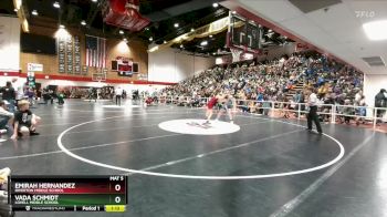112-119 lbs Quarterfinal - Emirah Hernandez, Riverton Middle School vs Vada Schmidt, Lovell Middle School