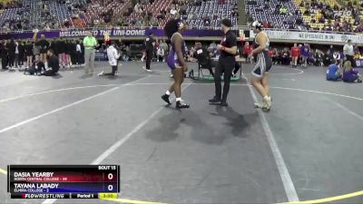 207 lbs Quarters & 1st Wb (16 Team) - Tayana Labady, Elmira College vs Dasia Yearby, North Central College