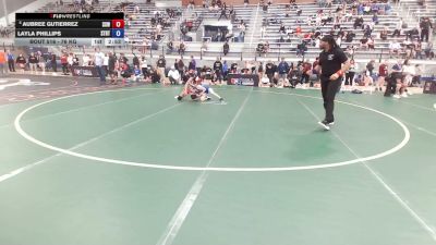 53 kg Champ. Rd Of 16 - Aubree Gutierrez, Surfside X Wrestling vs Layla Phillips, Storm RTC