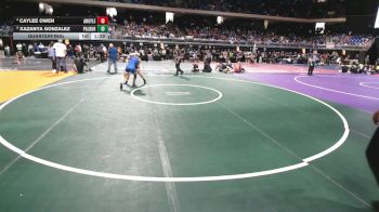 5A 145 lbs Quarterfinal - Xazanya Gonzalez, Amarillo Palo Duro vs Caylee Owen, Argyle