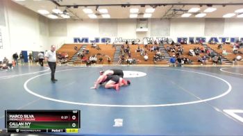 197 lbs Quarterfinal - Marco Silva, Fresno City College vs Callan Ivy, Chabot College